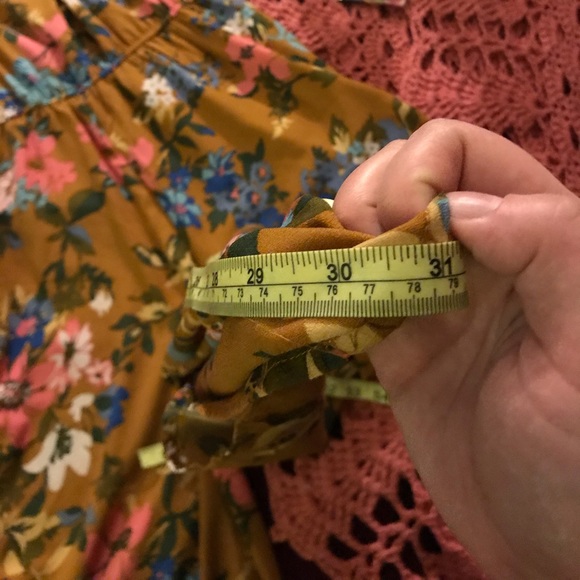 Orange floral jumpsuit brand Band of G*psies - Picture 7 of 7